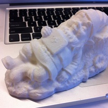 schlafen gnome verschiedene makerbotdigitizer scan scanner 3d print model - Mito3D