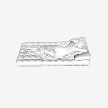 sleeping hermaphroditus louvre paris france art le muse du museum 3d print model - Mito3D