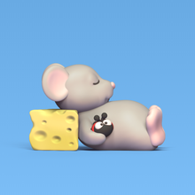 sleeping mouse 3d print model - Mito3D