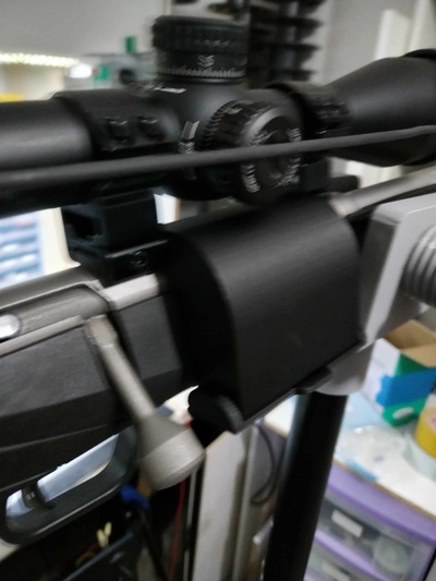 manga cobrador tiroteio lazer 22lr rifle 3d print model - Mito3D