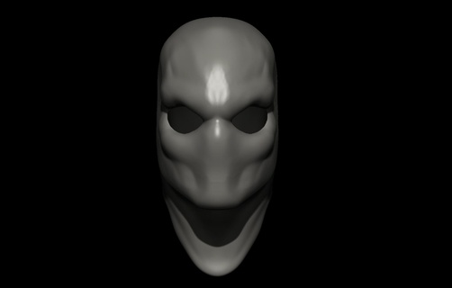 slender man mask - horror halloween cosplay slenderman costume terror mascaraslenderman 3d print model - Mito3D