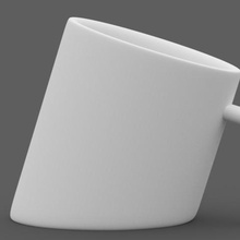 sliced cup home mug coffee food dining 3d print model - Mito3D