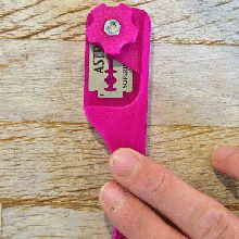 slicydicy lächelnd lame Brot cutter scoring tool Backofen Frühling Sauer-Teig razor 3d print model - Mito3D