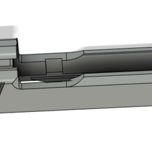 faire glisser Beretta 92 pistolet 3d print model - Mito3D