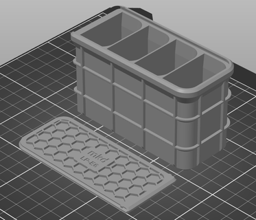 diapositiva abierto multi espacio batería caja canon lp e6 pilas cámara bateria 3d print model - Mito3D