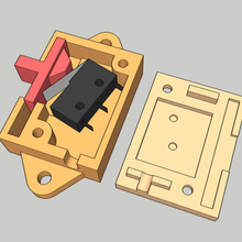 slide switch using 20mm microswitch tool lever toggle electronics 3d print model - Mito3D