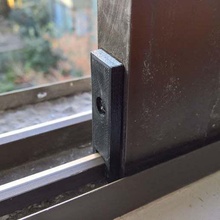 sliding aluminium window parts - rail cover lock home replacement 3d print model - Mito3D