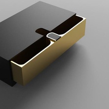 caixa deslizante - 1 compartimento jóias de a 3d print model - Mito3D