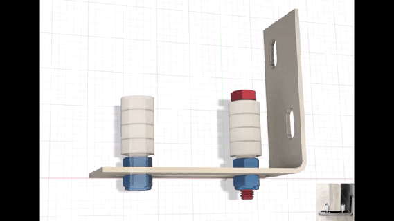 gleiten Tür leiten Tor Zubehörteil 3d print model - Mito3D