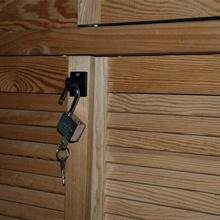 sliding door lock locking mechanism household_supplies 3d print model - Mito3D