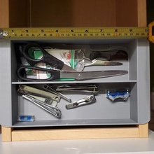 sliding drawer shelve home organization shelving improvement practical storage 3d print model - Mito3D