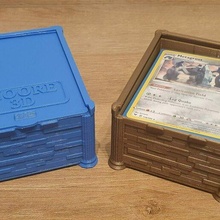 corredizo tapa cubierta caja deckbox mtg magia reunión pokemon tcg yu gi oh tarjetas tarjeta almacenamiento 3d print model - Mito3D