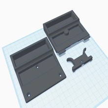 deslizamento tela porta lidar substituição partes 3d print model - Mito3D
