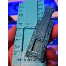 sliding tolerance tester printing tolerances 3d print model - Mito3D