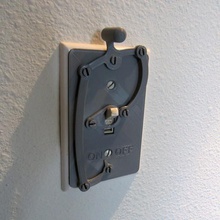 etwas komplexer Licht-Schalter home Haushalt Wand - Schalter Licht cover 3d print model - Mito3D