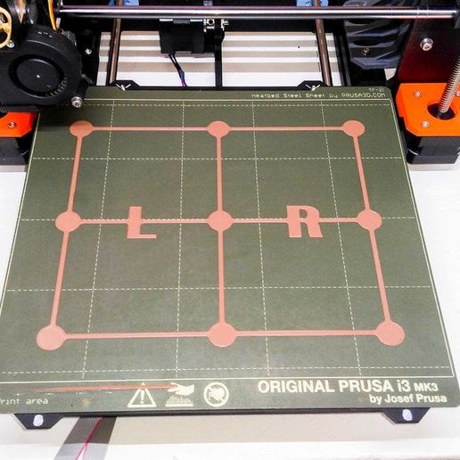 schlank 3x3 Bett Niveau Kalibrierung 3 Nivellierung Prüfung Gittergewebe 3D print model - Mito3D