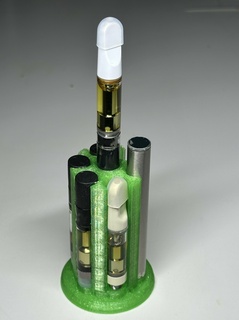 svelte afficher 6x 510 cartouche + 1 batterie supporter outils fil batteries cartouches vape récipient unique médicament marijuana 3d print model - Mito3D