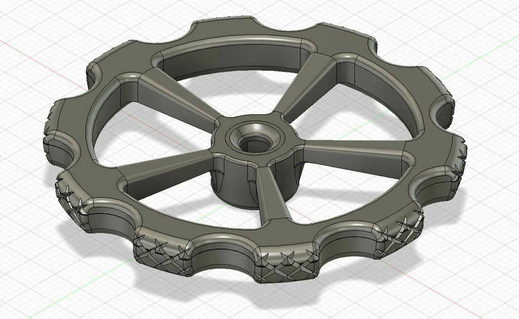 schlank m4 gerändelt Nylock Bett Nivellierung Knopf Ender 3 3D print model - Mito3D