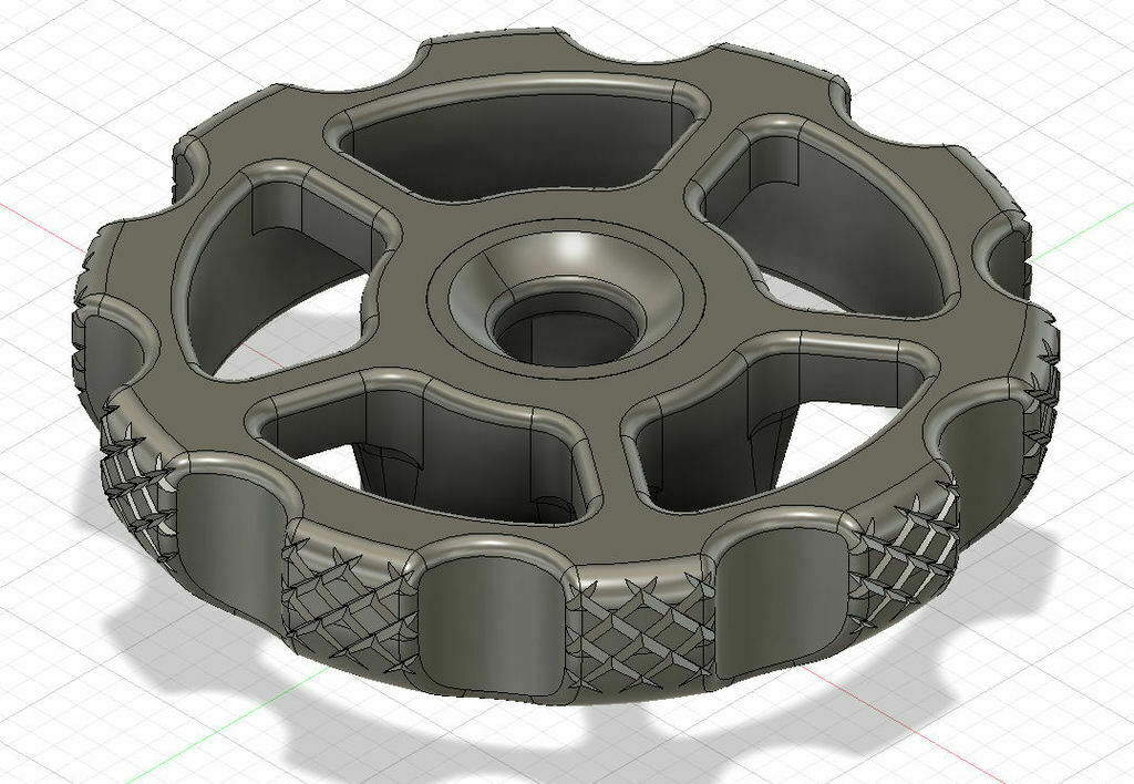 sottile m4 zigrinato nylock letto livellamento pomello ender 3 3D print model - Mito3D