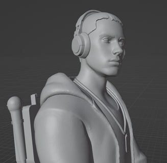 ince gölgeli fortnite ikon cilt Sanat savaş Royale Eminem video oyunu oyun hayran fanart rap hiphop 3d print model - Mito3D