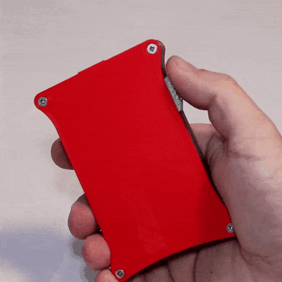 sottile inteligente carta titolare supporto treno maestro portafoglio 3d print model - Mito3D