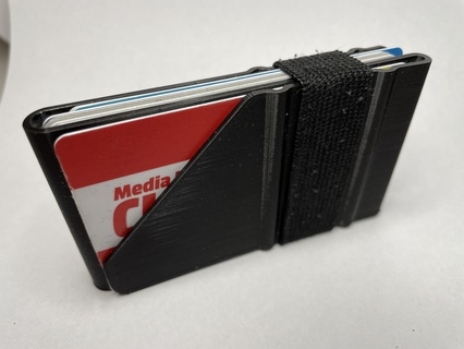 slim wallet easy access fast print money clip vase mode credit card holder 3d print model - Mito3D