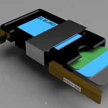 slim wallet money clip rfid portefeuille 3d print model - Mito3D