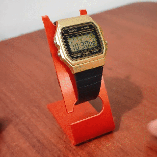 slim watch stand supports needed clock base free support without 3d print model - Mito3D