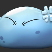 slime game cute fun anime style 3d print model - Mito3D