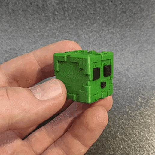 balçık Minecraft oyun oyuncak küp Meydan karakter düşman 3D print model - Mito3D