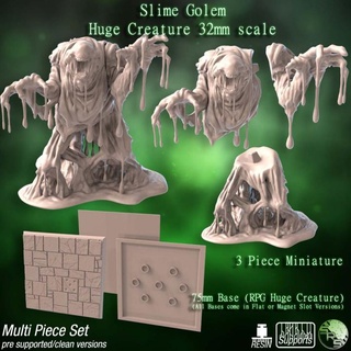slime golem gaming rpgtabletop dnd miniaturepainting ttrpg miniaturewargaming fantasy 3d print model - Mito3D