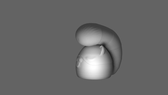 melma allevatore 2 coda ad anello statua giochi video gioco arte squillare procione oggetti scena 3d print model - Mito3D