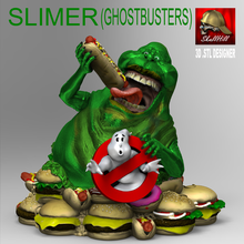 slimer ghostbuster art slimer ghostbuster ghostbusters ghost hallowen toy movie movie backpack bust art