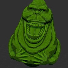 slimer ghostbusters game creature horror movie toy 3d print model - Mito3D