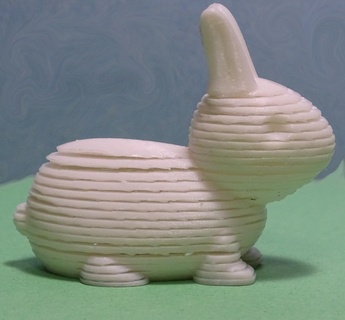 daracık tavşan normal Paskalya Springo oyuncak 3d print model - Mito3D