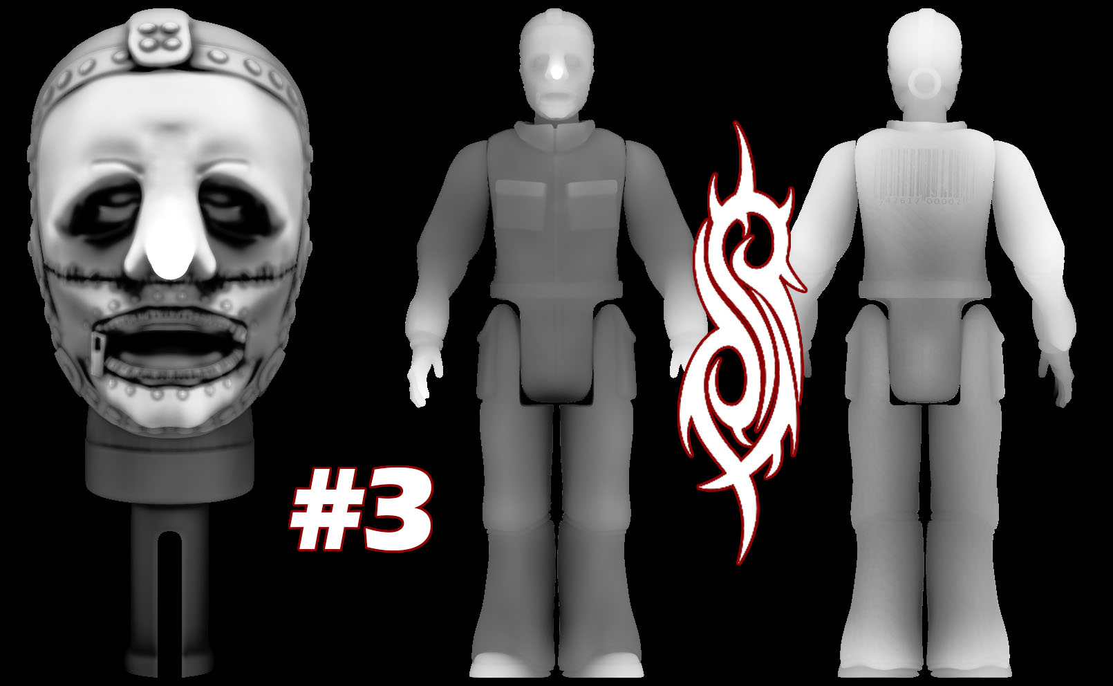 Slipknot Chris retro şekil 5poa çeşitli ağır metal heykelcik poa oyuncak Kenner fanart maske Sid Wilson Joey Jordison Paul gri Fehn jim kök Craig Jones Shawn crahan mick Thomson corey Taylor 3D print model - Mito3D