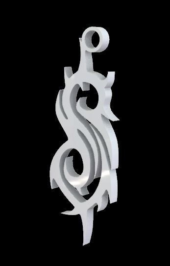 Slipknot Anhänger heftig mächtig schwer Metall Musik theatralisch self expression Gemeinschaft Ventilator Base 3D print model - Mito3D