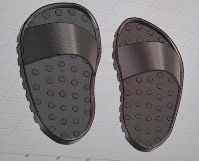 terlik ayakkabı ayakkabı terlik çevirmek flop ayakkabı 3d print model - Mito3D