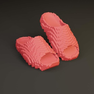 slippers slides crystal foot footwear slipper fashion rubberize sandal men lifestyle croc design sports equipment 3d print model - Mito3D