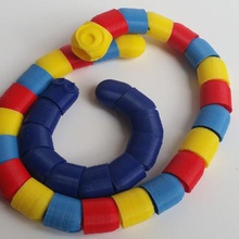 slitherio game bracelet toy snake simplify3d tinkercad deltawasp 3d print model - Mito3D