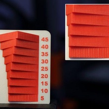 slopes print test various printing layer height 3d printer 3d print model - Mito3D