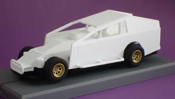 yuva araba vücut 1 32 ölçek büyük blok değiştirilmiş ölçülü şasi oyuncak ho yarış 24 f1 kısa Izlemek geç model 3d print model - Mito3D
