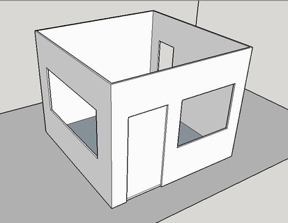 slot car building 132 ninco scalextric slotcar buildings structures 3d print model - Mito3D