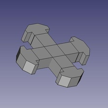 fessura rotaia connettore attrezzo freecad 3d print model - Mito3D