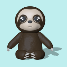 sloth cute figure sculpt sculpture sculptures animal toy art zoo forest 3d print model - Mito3D