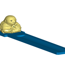 perezoso Buda incienso quemador intercambiable animal soporte decoración 3d print model - Mito3D
