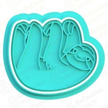 sloth cookie cutter set stamp cookies cook home cithen cutters animals dog cat deer sphinx house fox lama lion 3d print model - Mito3D