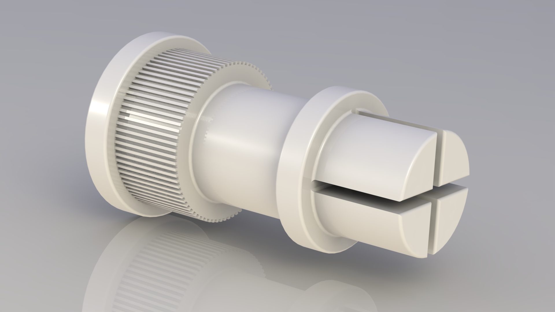 scanalato pin 05 pollice perni scanalatura pollici 3D print model - Mito3D