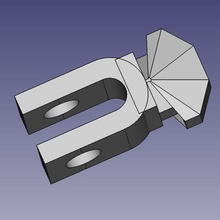 geschlitzt Schiene Kabel Klemme Werkzeug freecad 3d print model - Mito3D