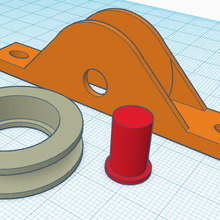scanalato ruota cuscinetto ruote ricambio parti 3d print model - Mito3D
